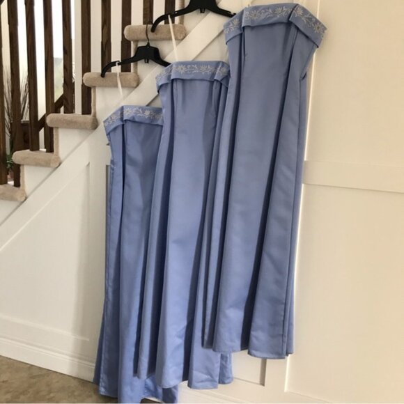 Y2K Formal Strapless Bridesmaid Prom Dress Size 6 - Picture 3 of 11